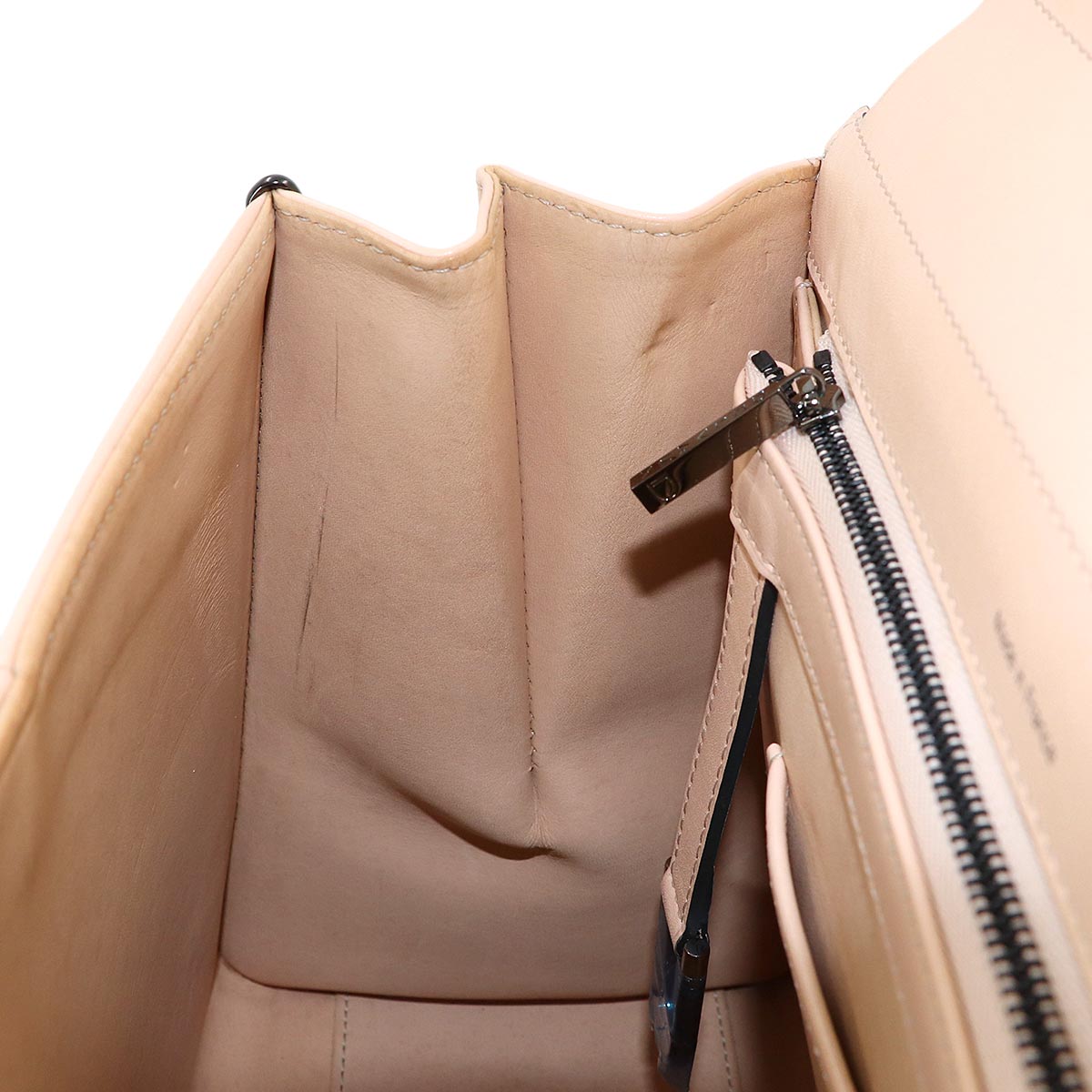 Brillant MM Hand Shoulder Bag Leather Pinkbeige Purse