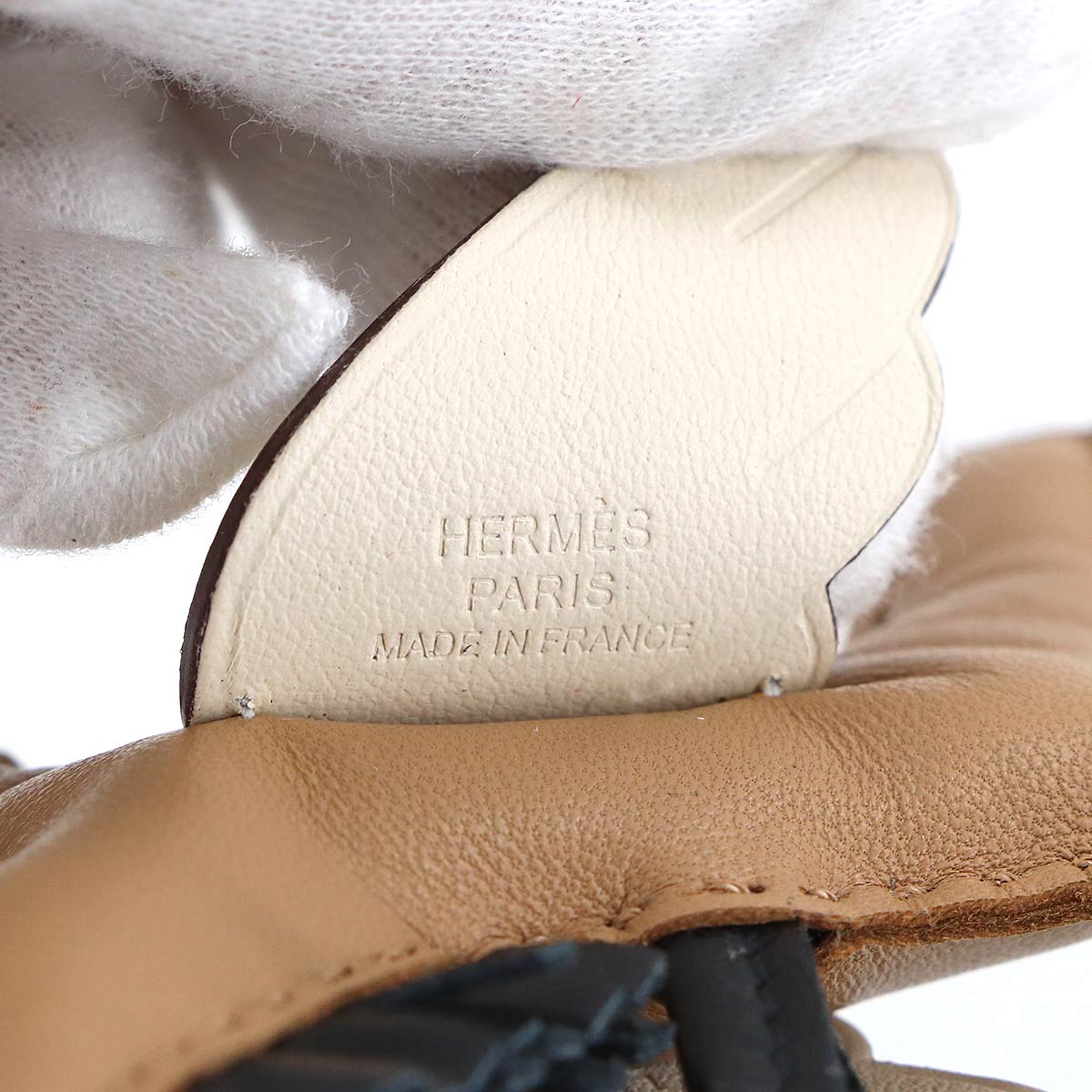 Rodeo Pegasu PM Bag Charm Agneau Milo Chai Black Nata