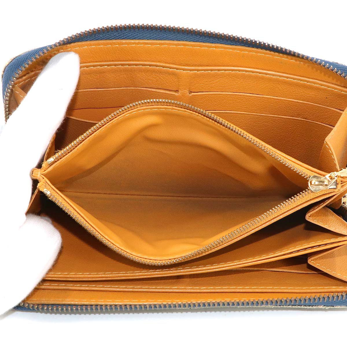 Monogram Denim Zippy Wallet Blue M95341