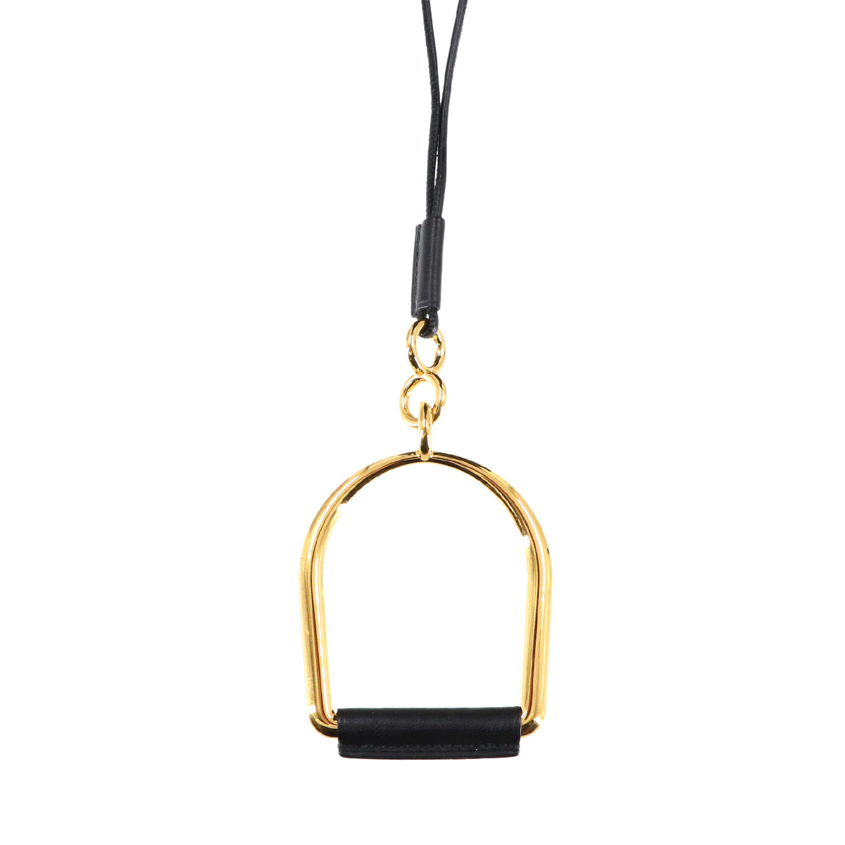 Heritage Equestre GM Necklace Pendant Gold Black Accessory
