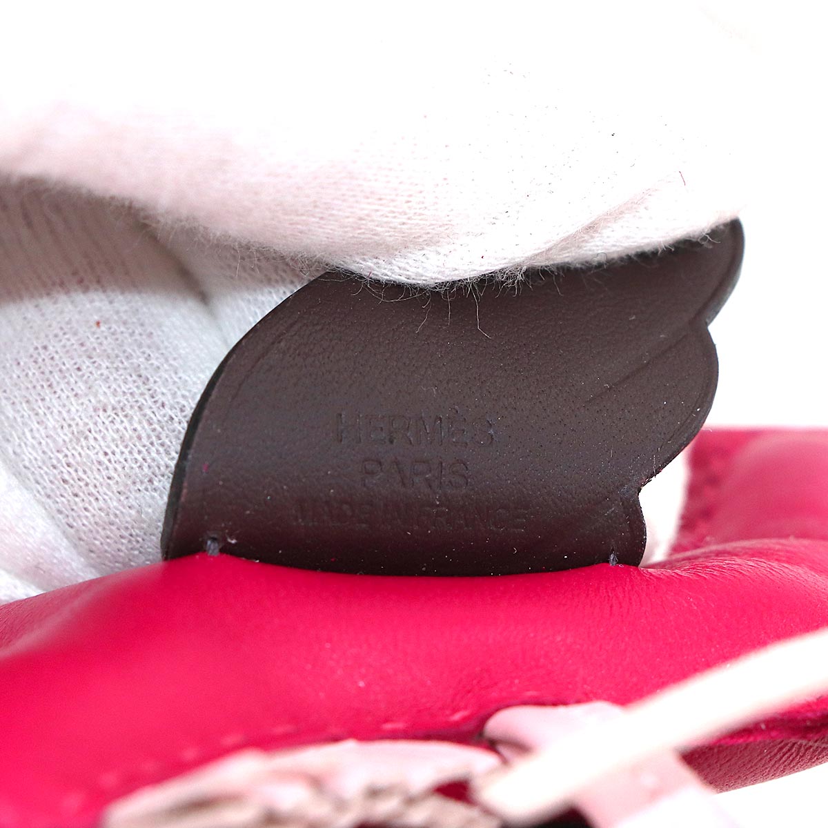 Rodeo Pegasus PM Bag Charm Agneau Milo Veau Swift Framboise