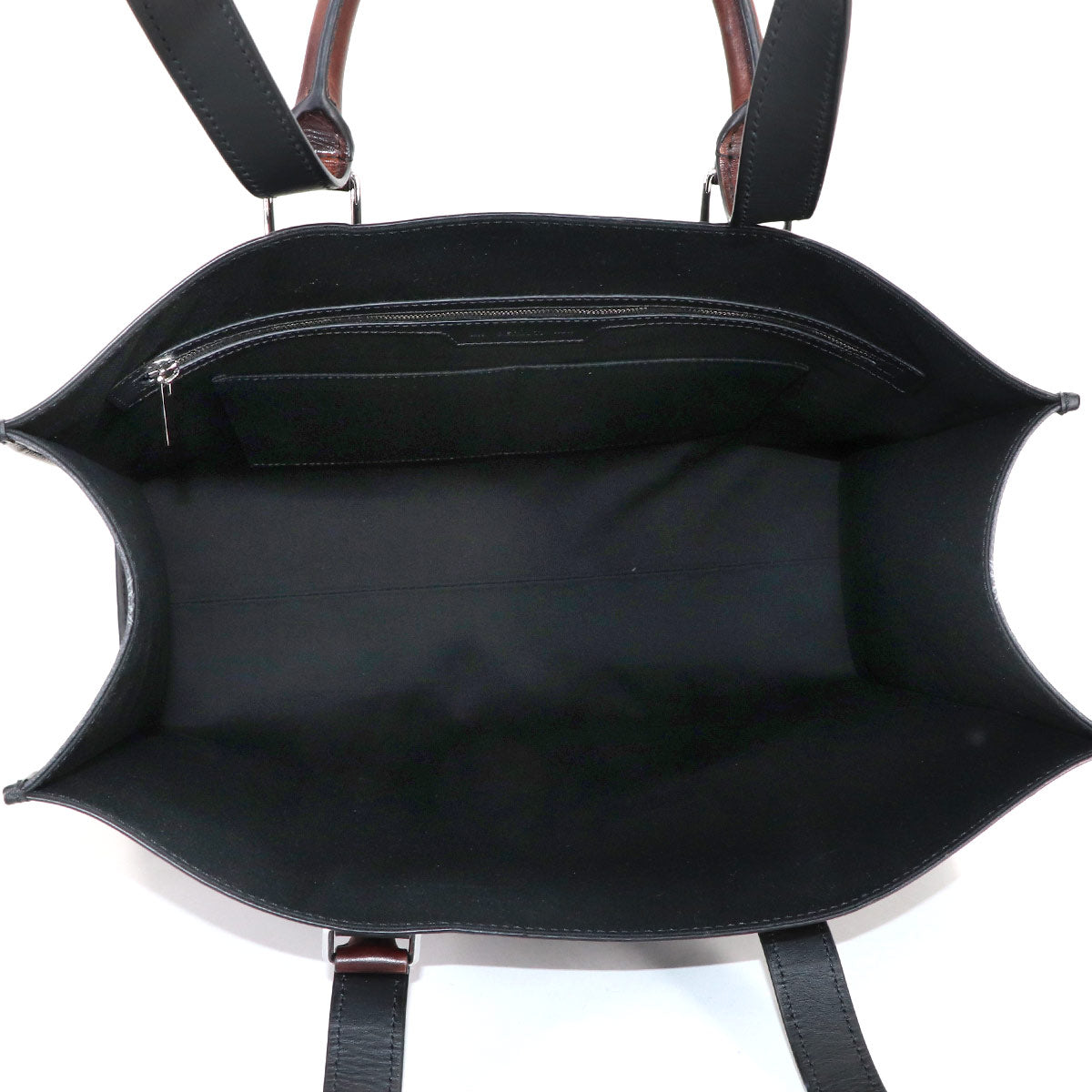 Ulysse Small 2way Tote Shoulder Bag PVC Leather Black Brown