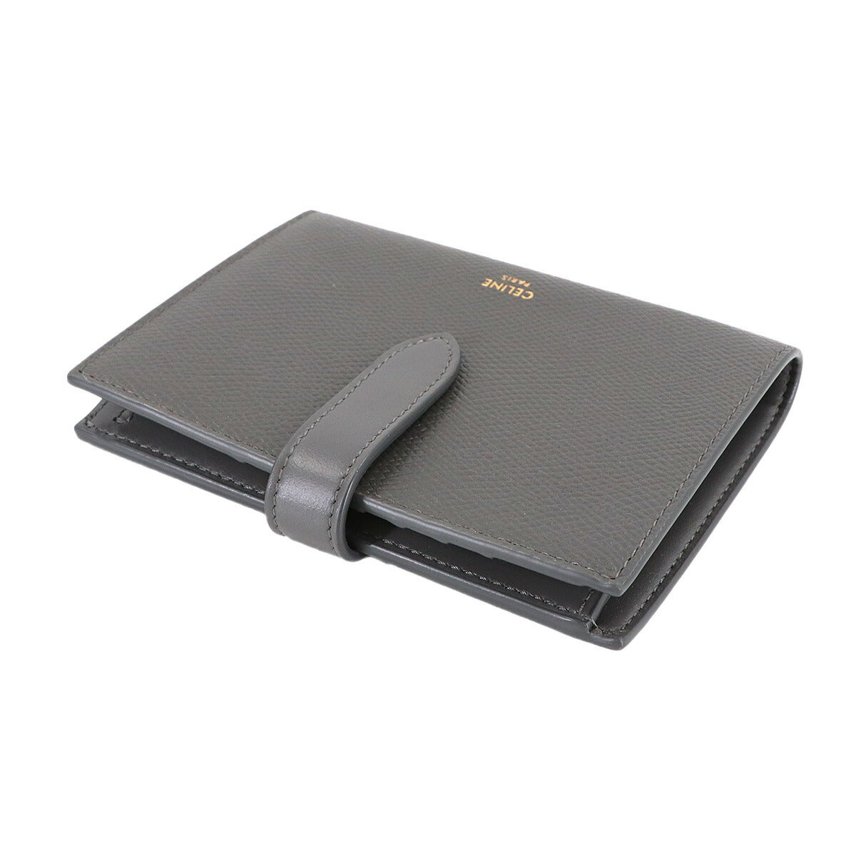 Midium Strap Wallet Leather Gray 10B643BFP Purse