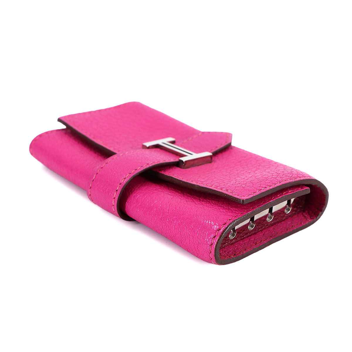 Bearn Four consecutive key case Chevre Rose Shocking Accessory
