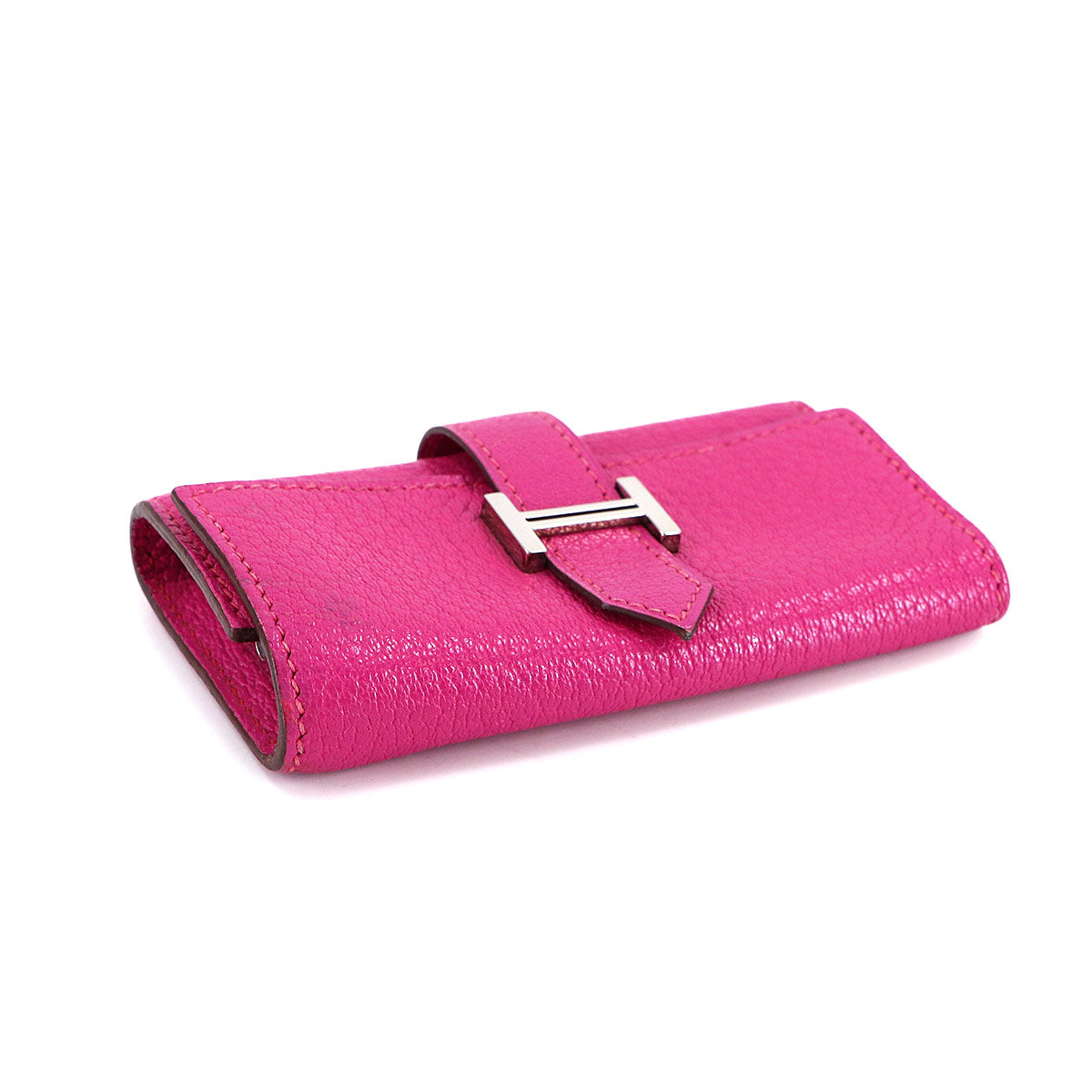 Bearn Four consecutive key case Chevre Rose Shocking Accessory