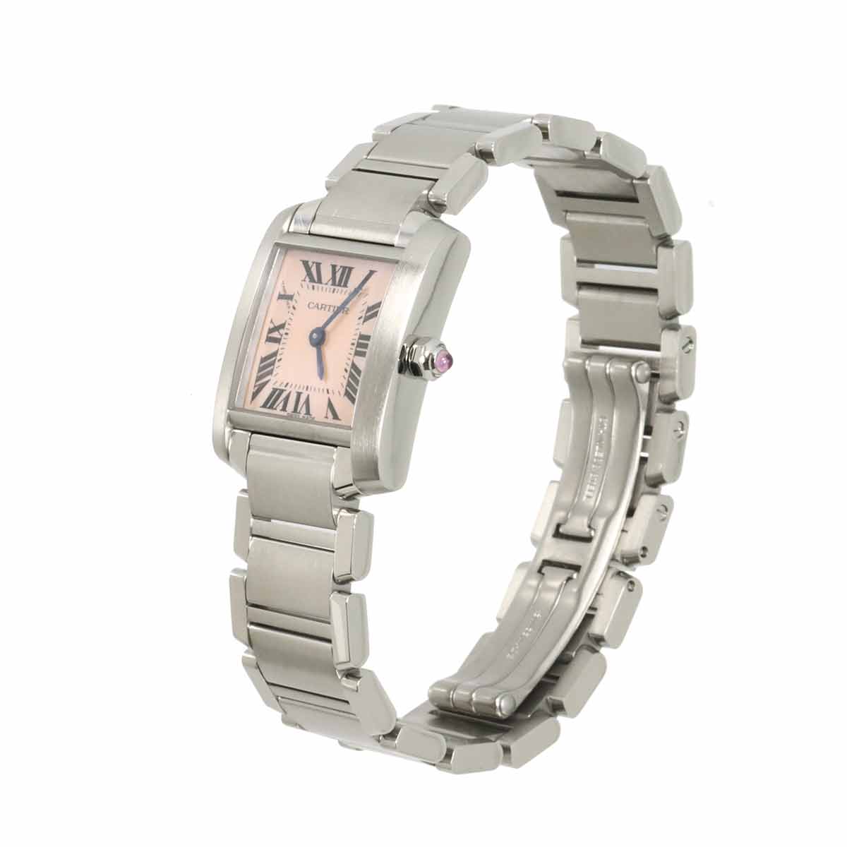 Tank Francaise SM W51028Q3 Quartz Pink Shell Dial Ladies