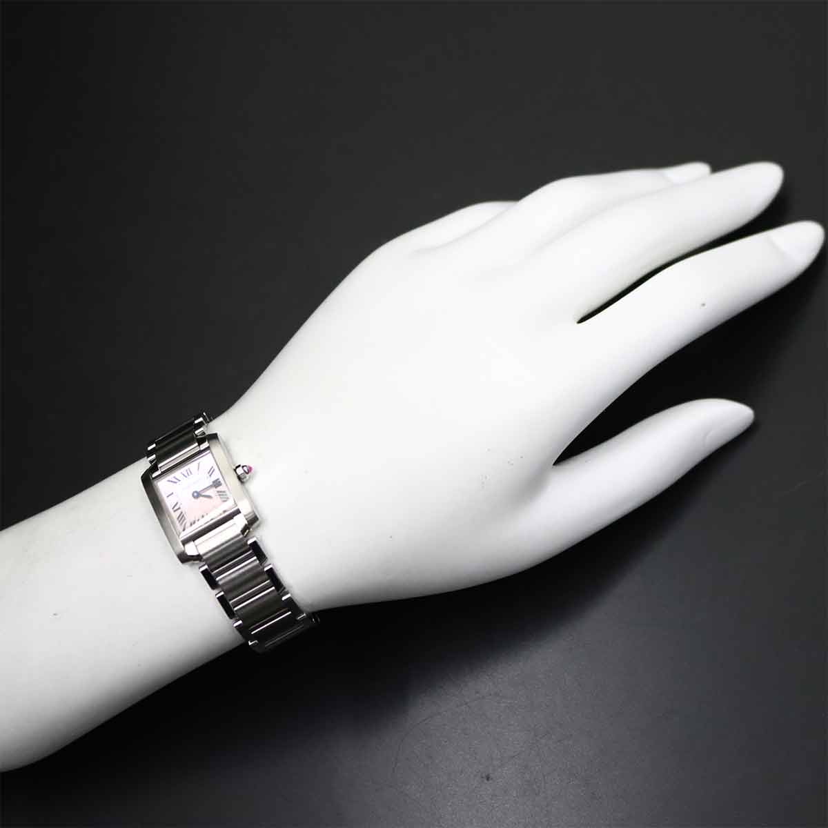 Tank Francaise SM W51028Q3 Quartz Pink Shell Dial Ladies