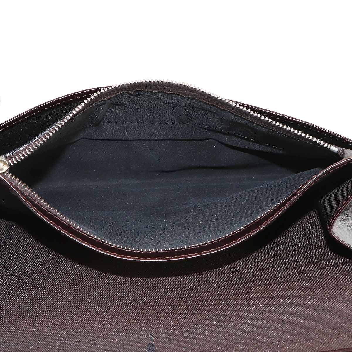 Zucca Long Wallet Canvas Leather Brown 15828 Purse
