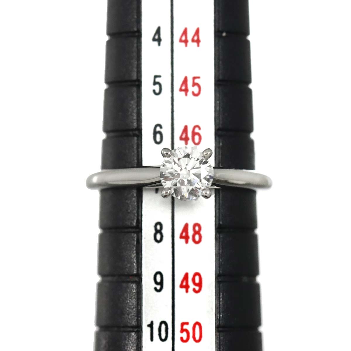 Diamond 0.45ct F/VVS2/3EX Ring Pt Platinum size47 4(US)