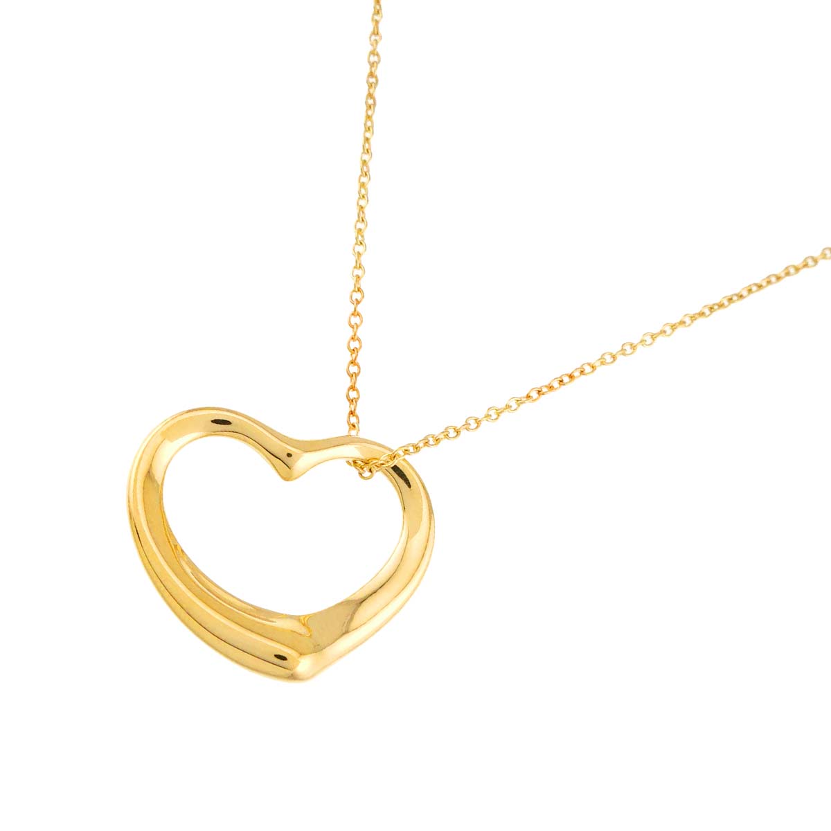 Open Heart Necklace 18K Yellow Gold 750