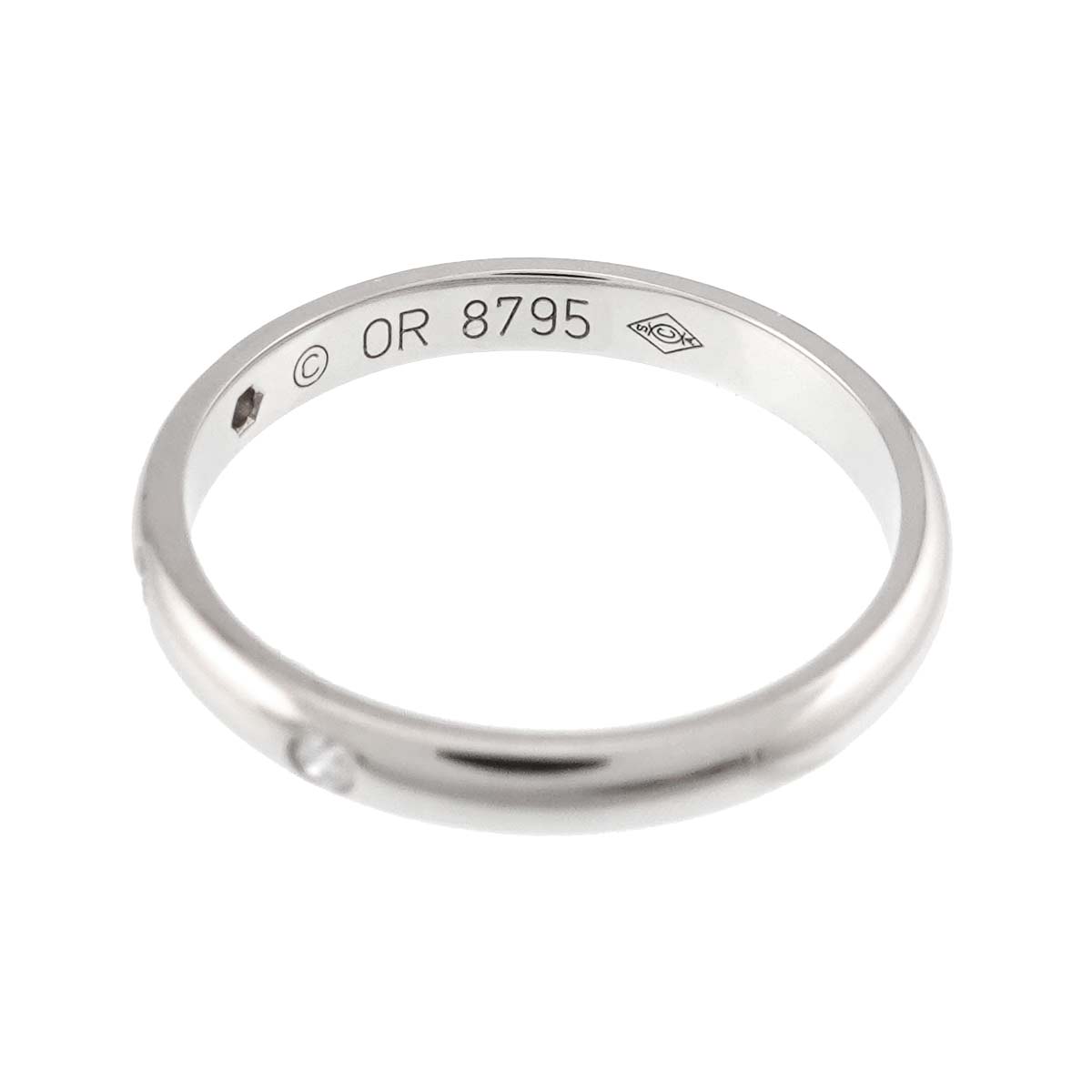 1895 Classic Diamond 3P Ring Pt Platinum size47 4(US)