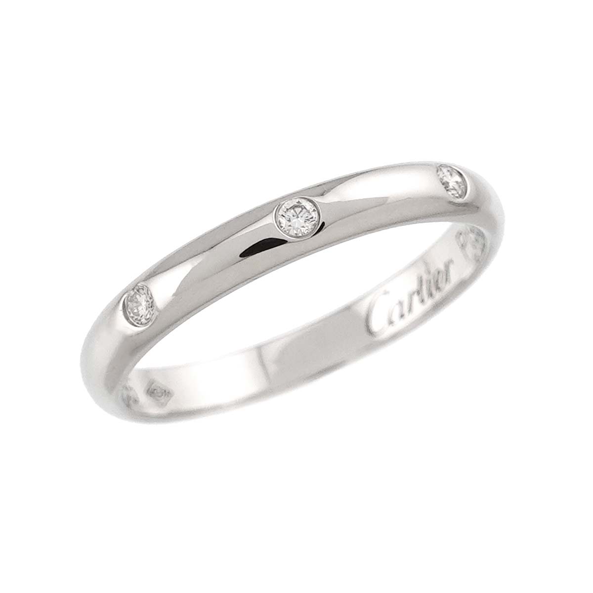 1895 Classic Diamond 3P Ring Pt Platinum size47 4(US)