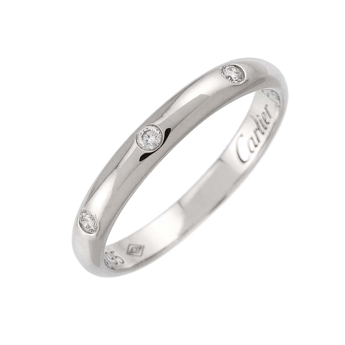1895 Classic Diamond 3P Ring Pt Platinum size47 4(US)