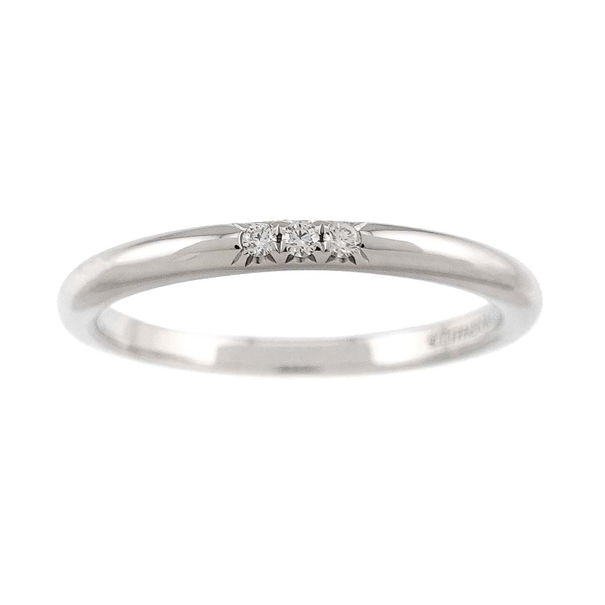 Forever Band Diamond Ring Pt Platinum Size6-6.25(US)