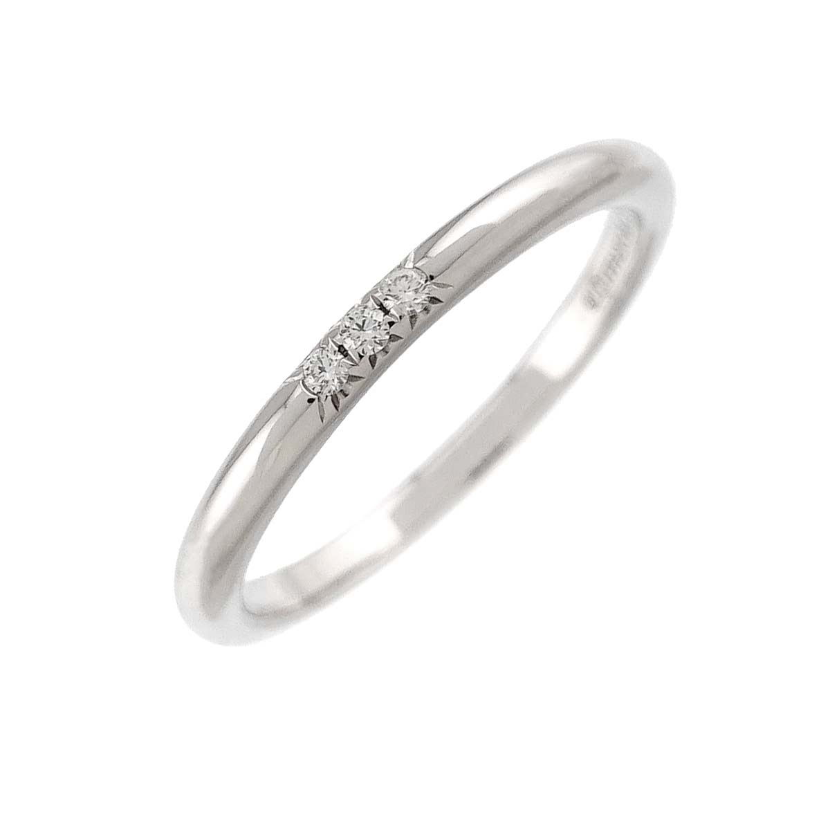 Forever Band Diamond Ring Pt Platinum Size6-6.25(US)