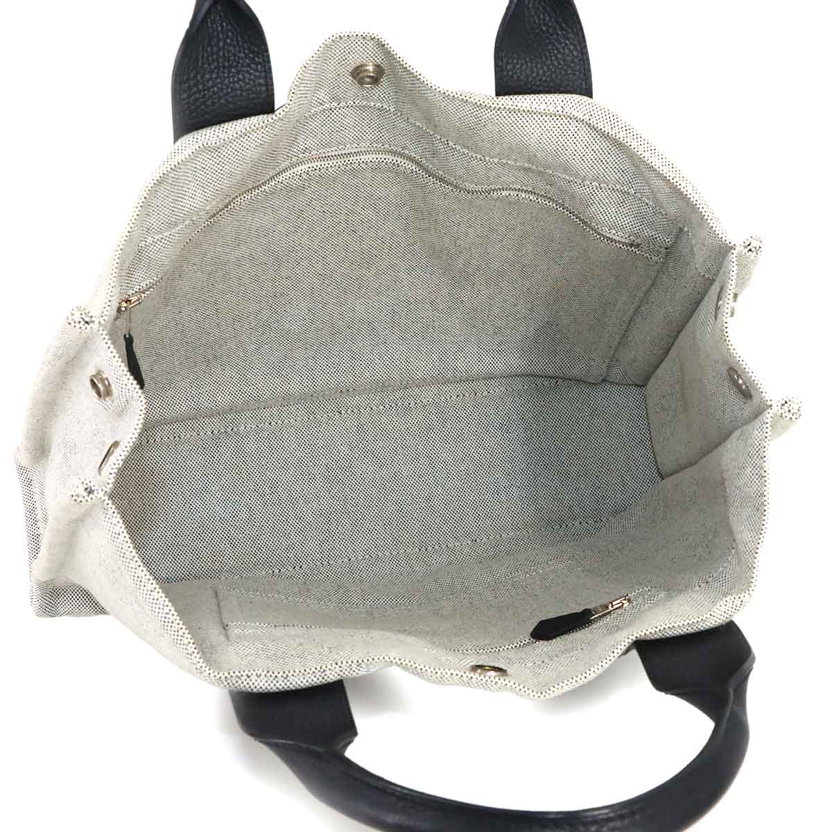 Sac Arne MM Tote Bag Toile H Negonda Gray Black