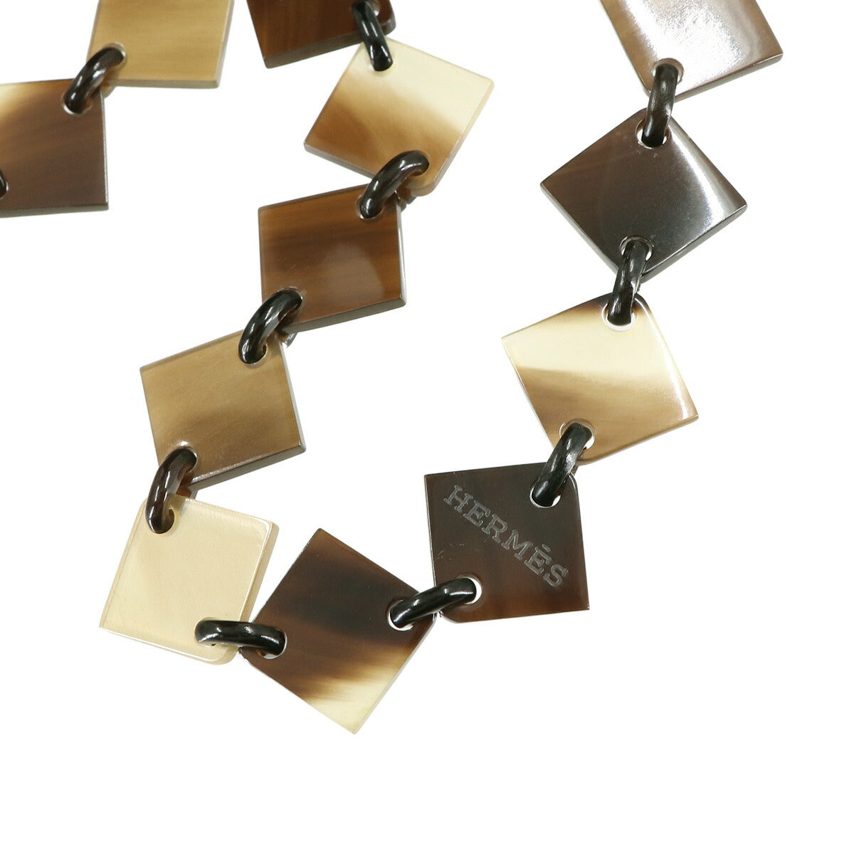 Diva Long Necklace Buffalo Horn Brown Accessory