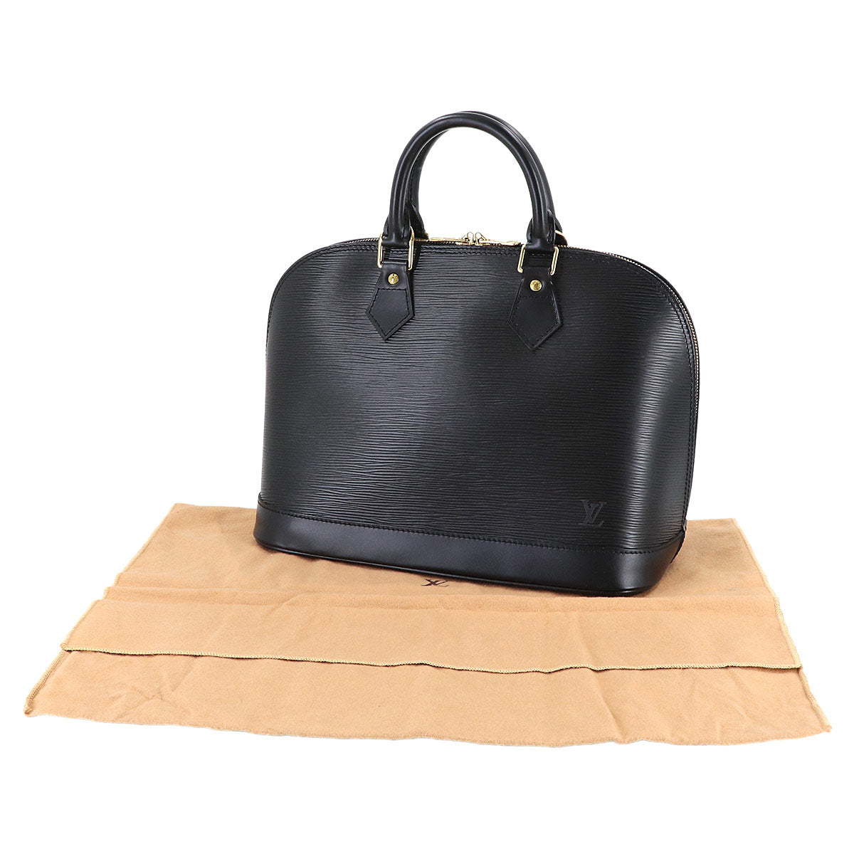 Epi Alma PM Hand Bag Leather Noir Black M52142 Purse