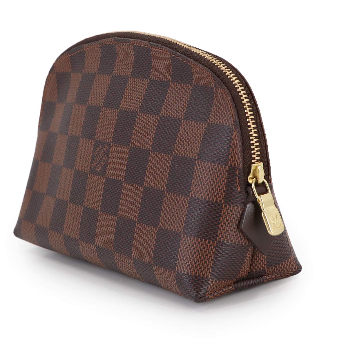 Damier Cosmetic Pouch PM Ebene Brown N47516 Purse