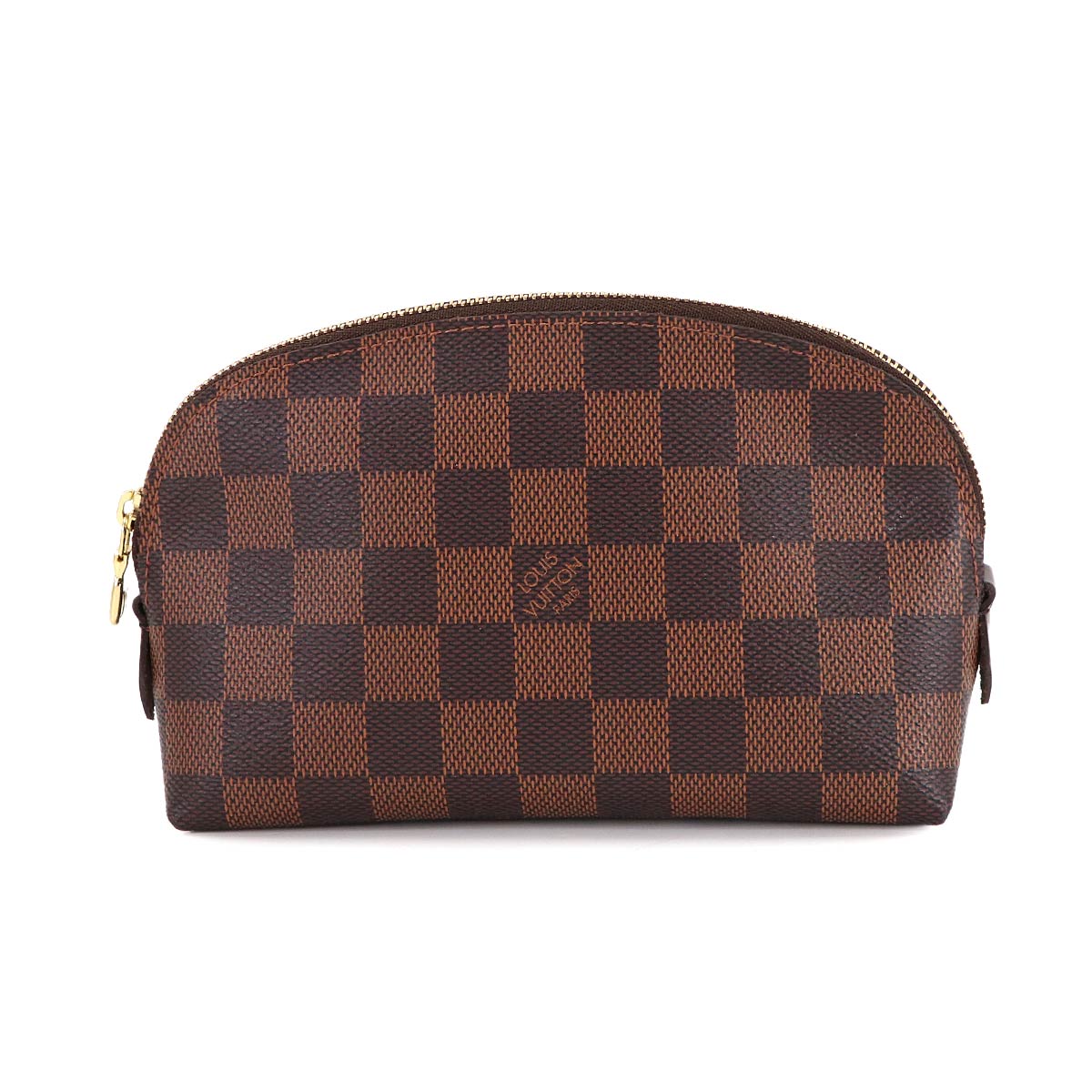 Damier Cosmetic Pouch PM Ebene Brown N47516 Purse