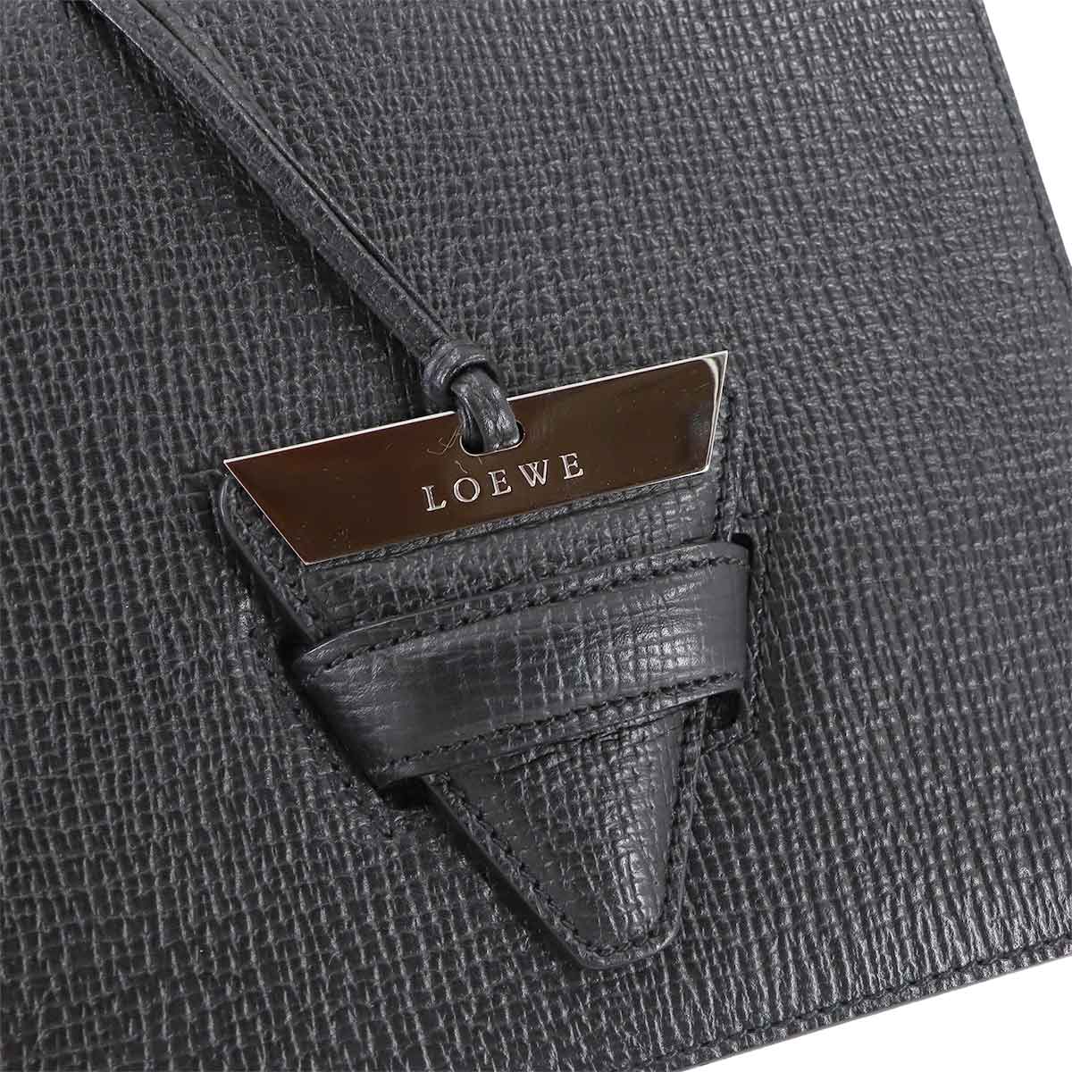 Barcelona Hand Shoulder Bag Leather Black Purse