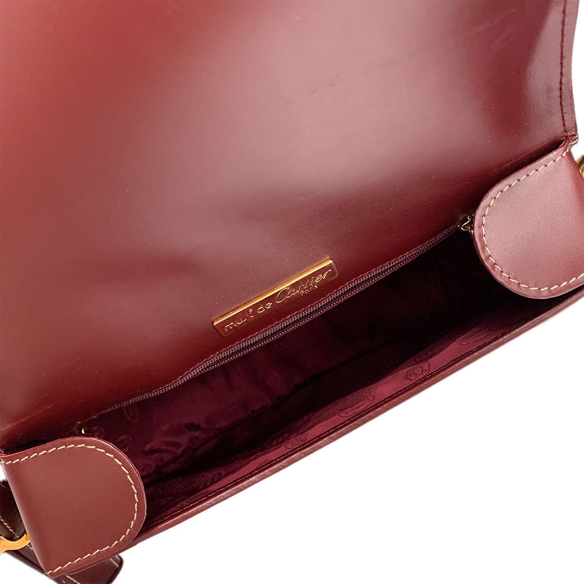 Must Line Shoulder Bag Leather Bordeaux Purse
