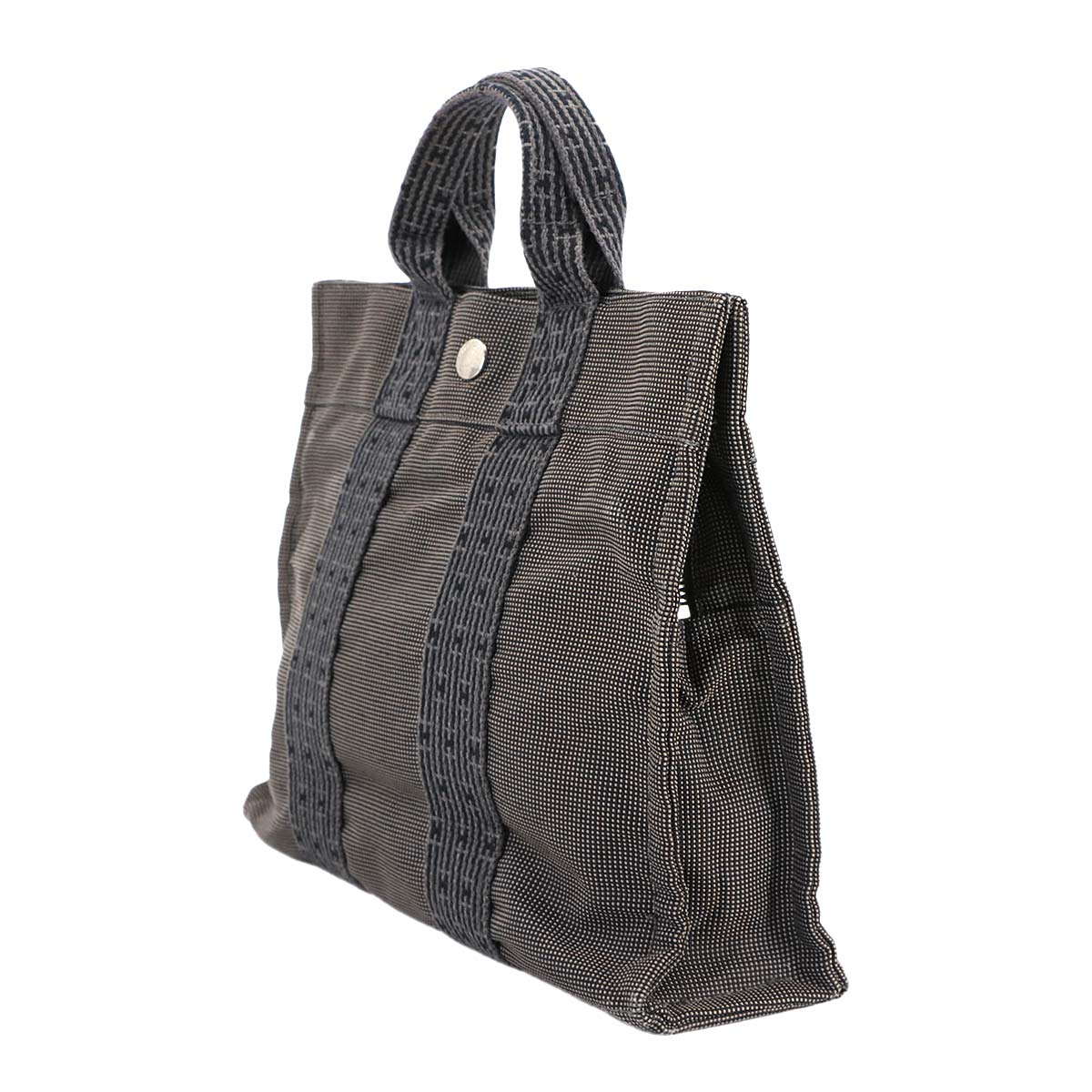 Herline Tote PM Bag Canvas Gray Unisex Purse