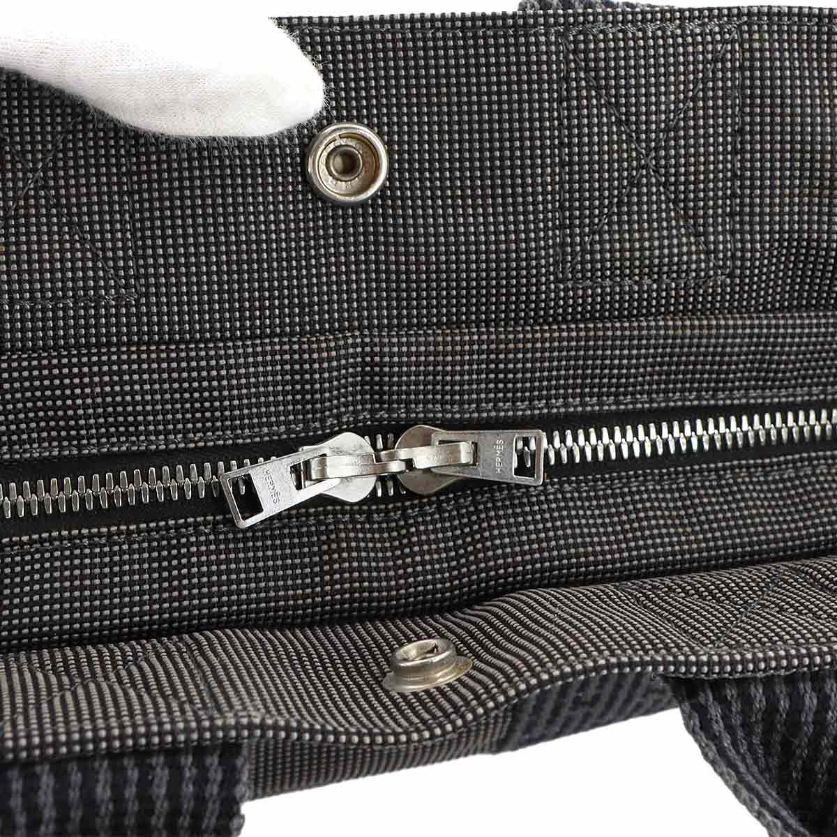 Herline Tote PM Bag Canvas Gray Unisex Purse