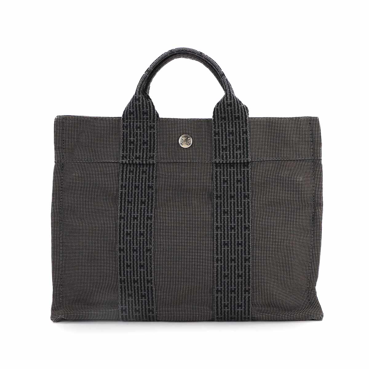 Herline Tote PM Bag Canvas Gray Unisex Purse