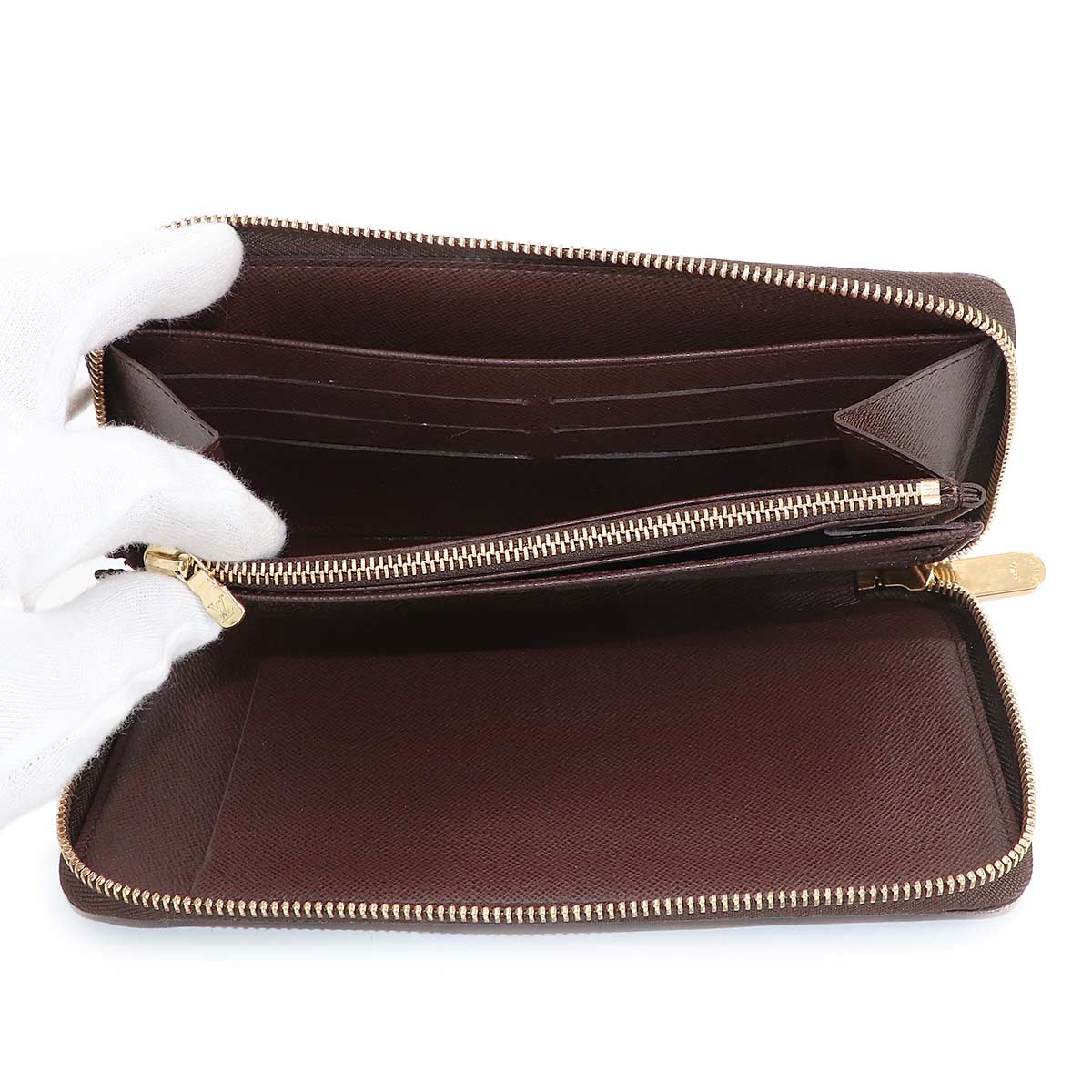 Damier Zippy Organizer Long Wallet Ebene N60003