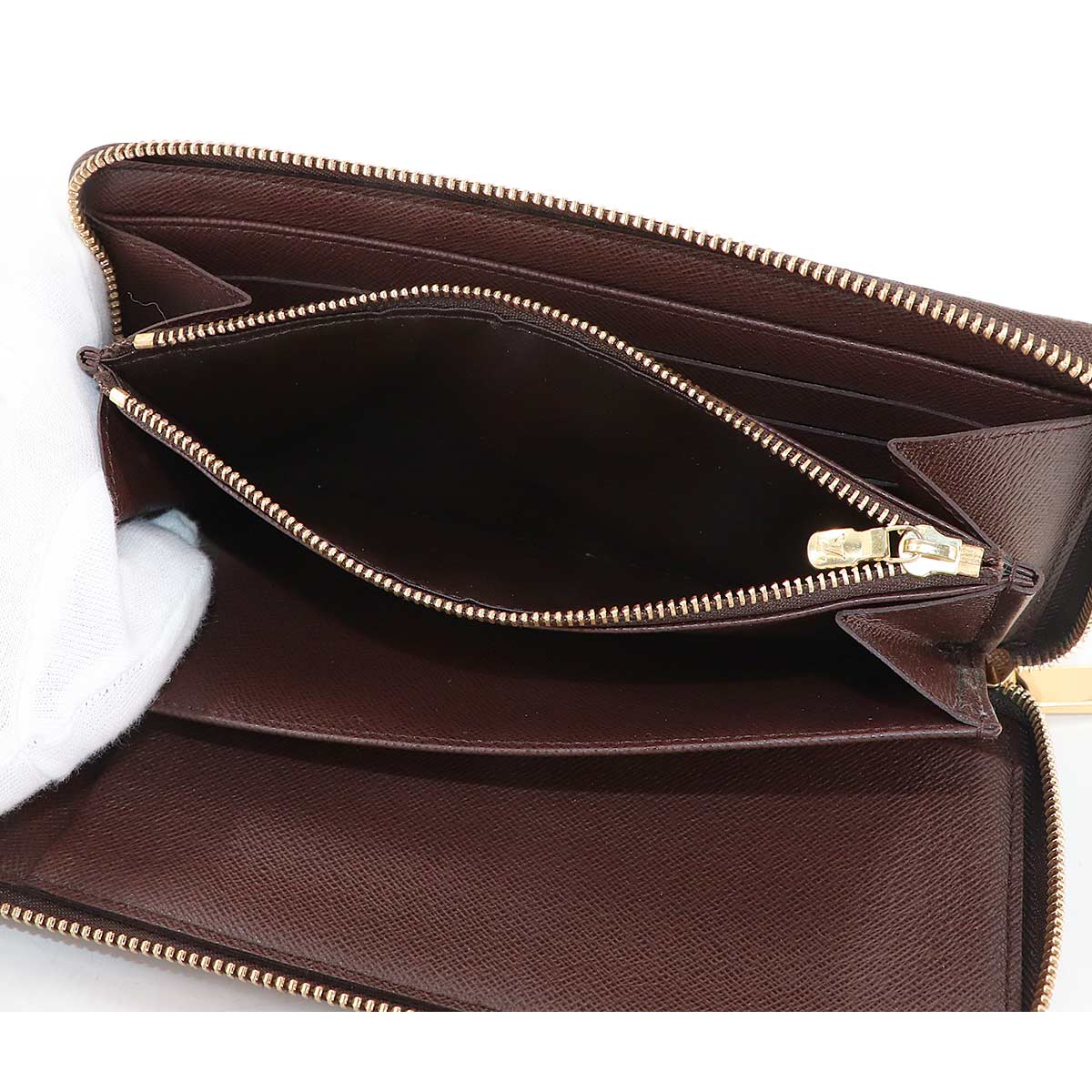 Damier Zippy Organizer Long Wallet Ebene N60003