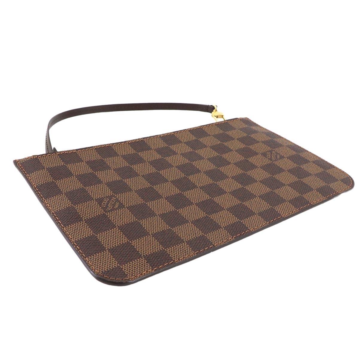 Damier Pouch Ebene Brown Purse