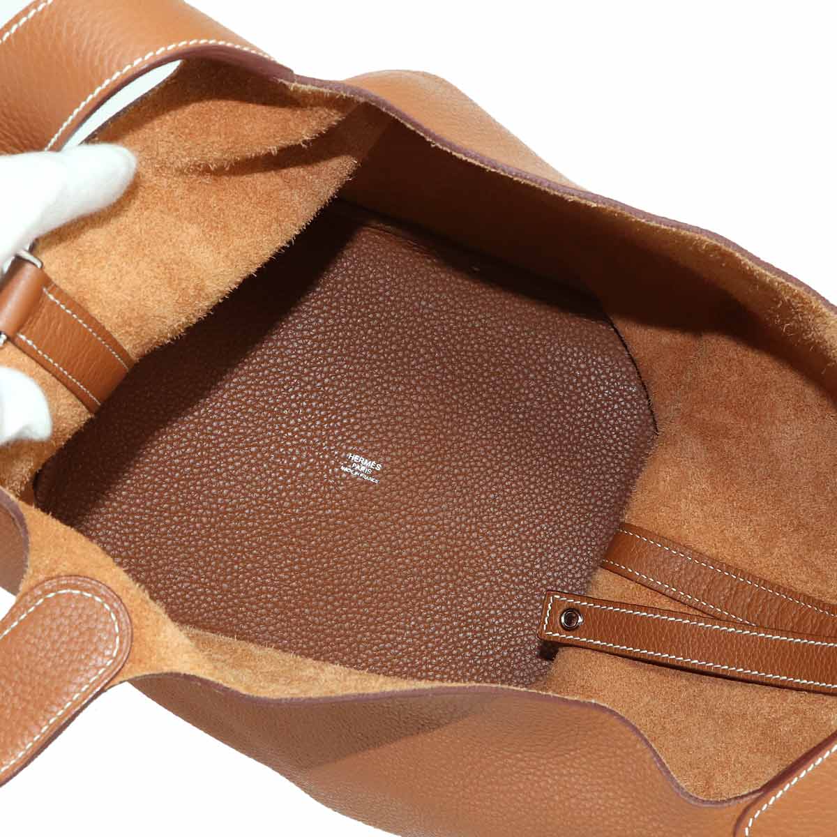 Picotin Lock 26 GM Hand Bag Taurillon Clemence Gold Purse