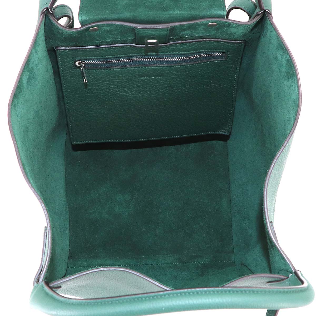 Big Bag Small With Longstrap Hand Shoulder Bag Leather Green