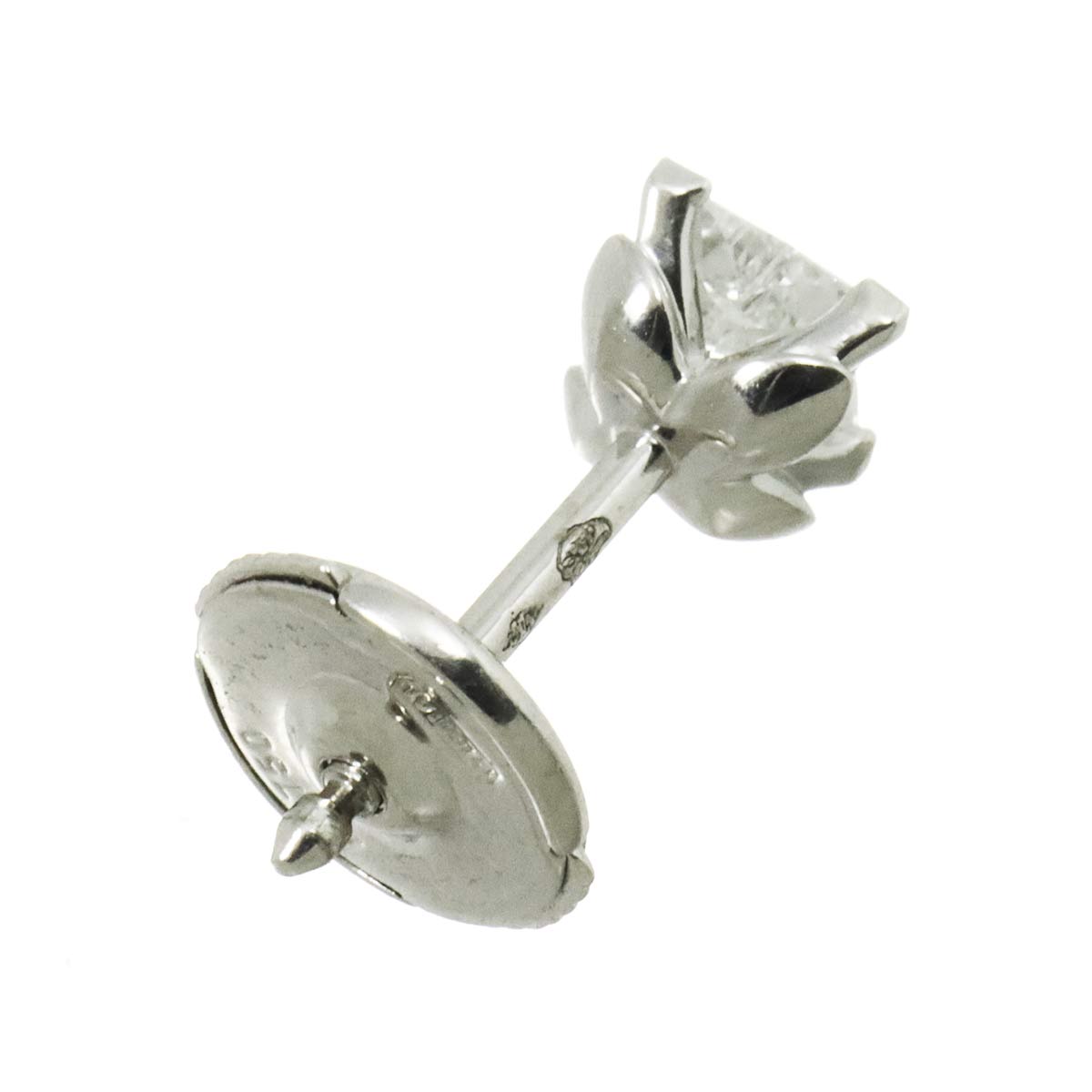 Diamond Earring Pierced 18K WG One Piece only