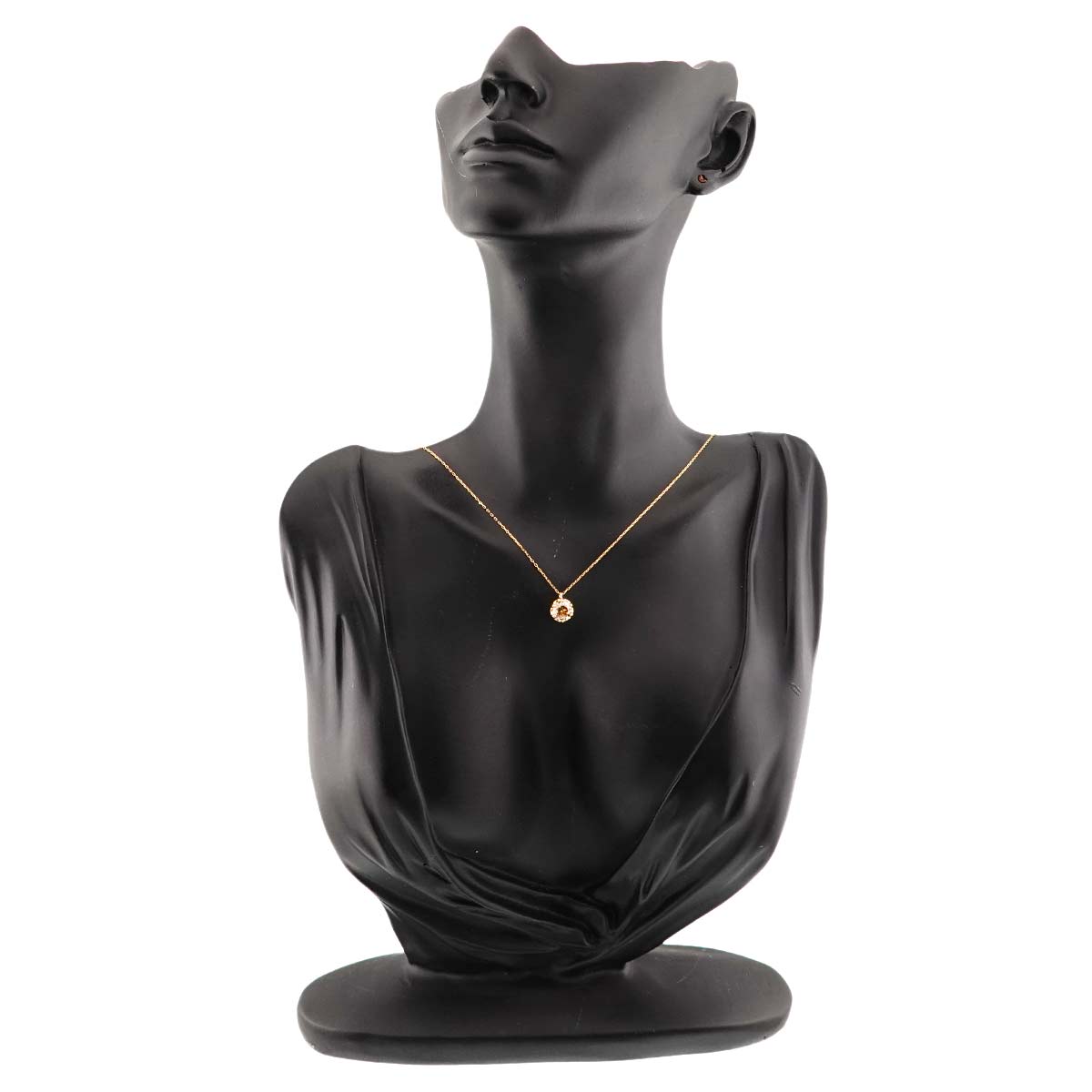 Brown Diamond 1.00ct Necklace 18K YG Yellow Gold 750