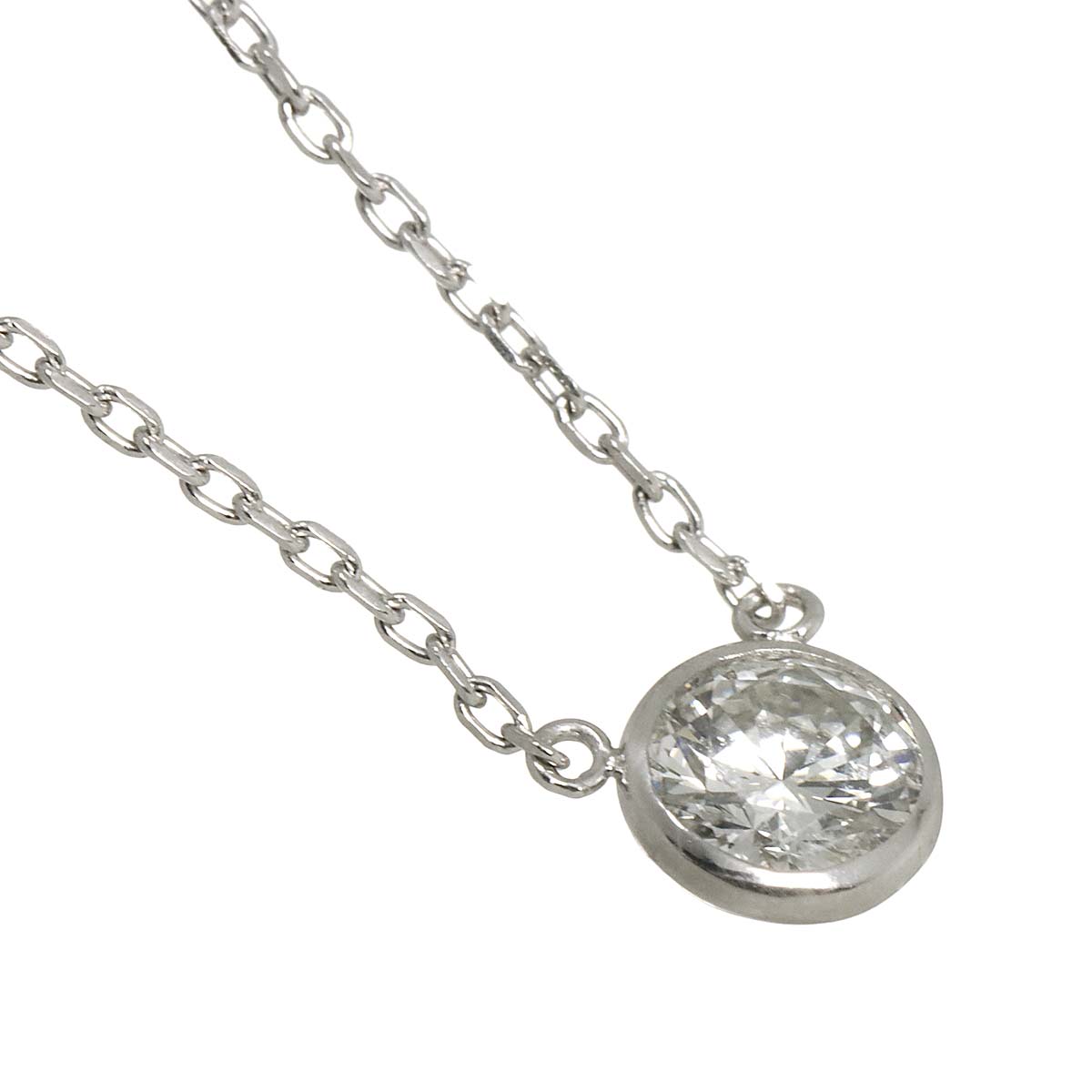 Diamond 0.376ct Necklace Pt Platinum