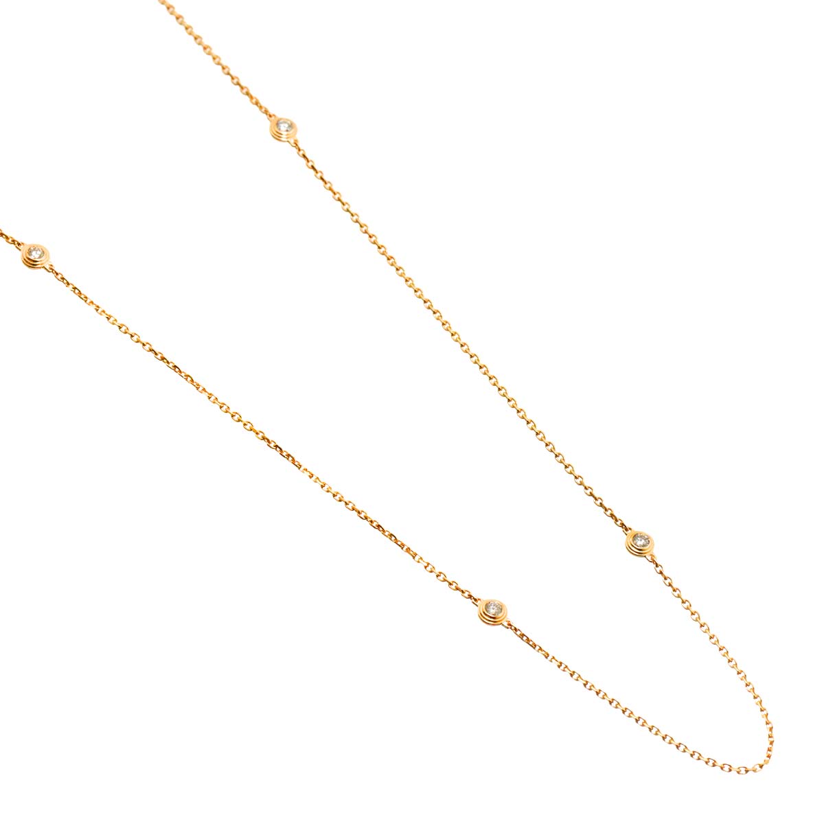 d Amour Diamond 12P Necklace 18K Pink Gold 750