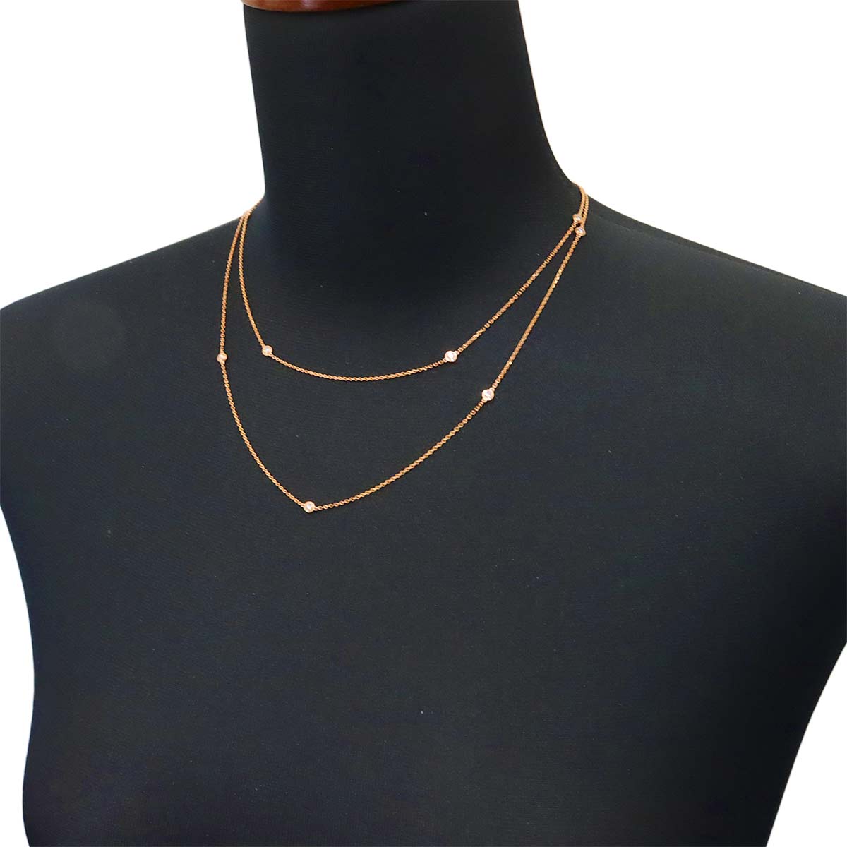 d Amour Diamond 12P Necklace 18K Pink Gold 750