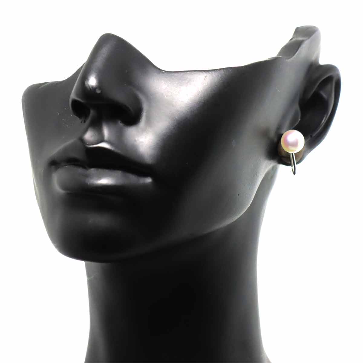 Akoya Pearl 7.3mm Earrings 18K WG 750