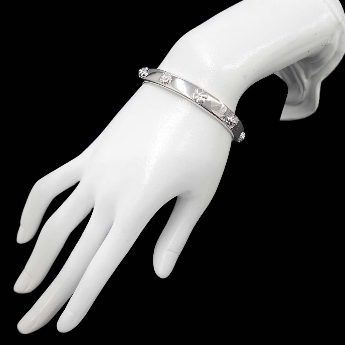 Three Symbols Diamond Bracelet 18K White Gold 750