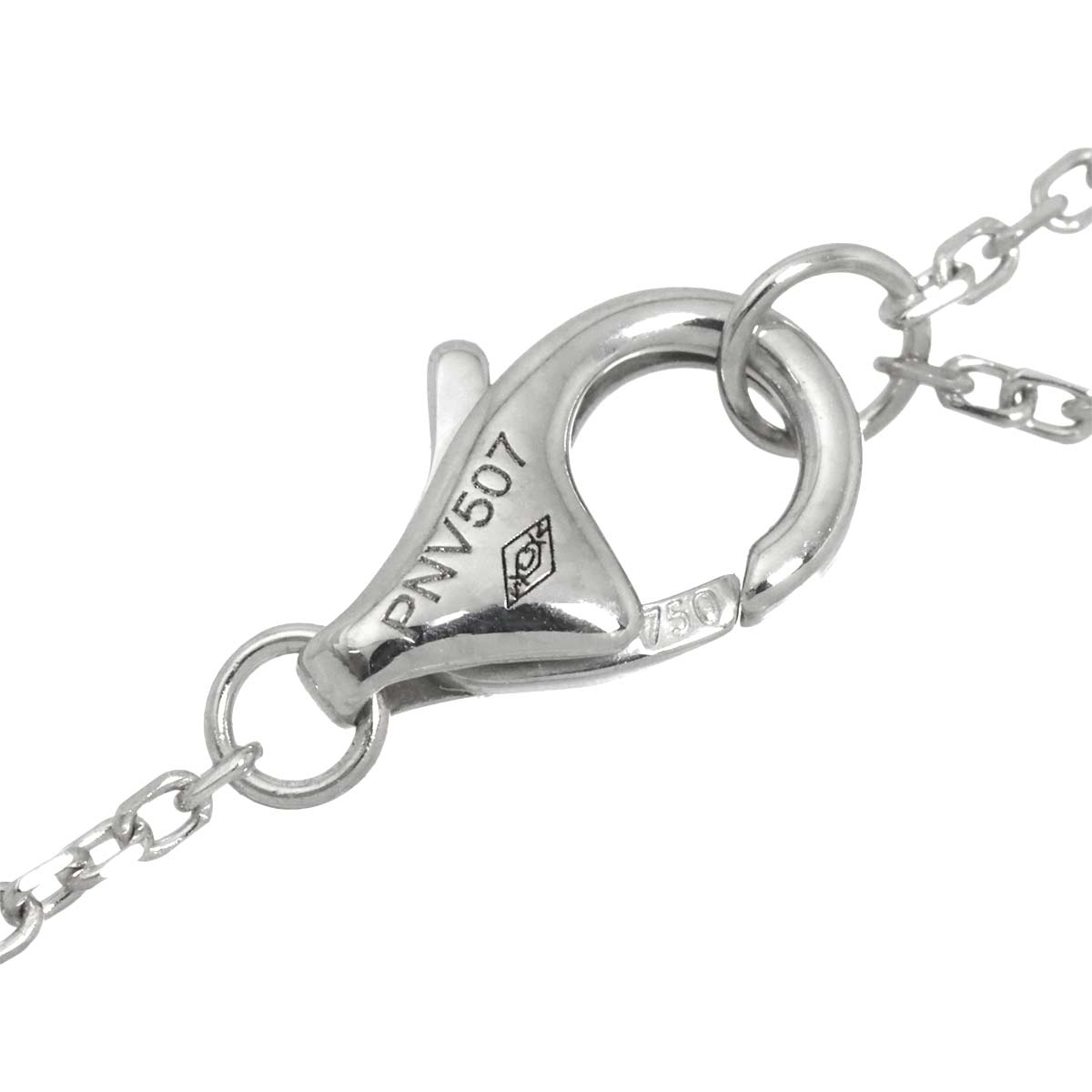 C De Diamond 0.50ct D/VVS1/3EX Necklace 18K WG 750