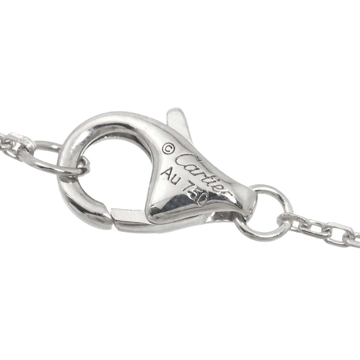 C De Diamond 0.50ct D/VVS1/3EX Necklace 18K WG 750