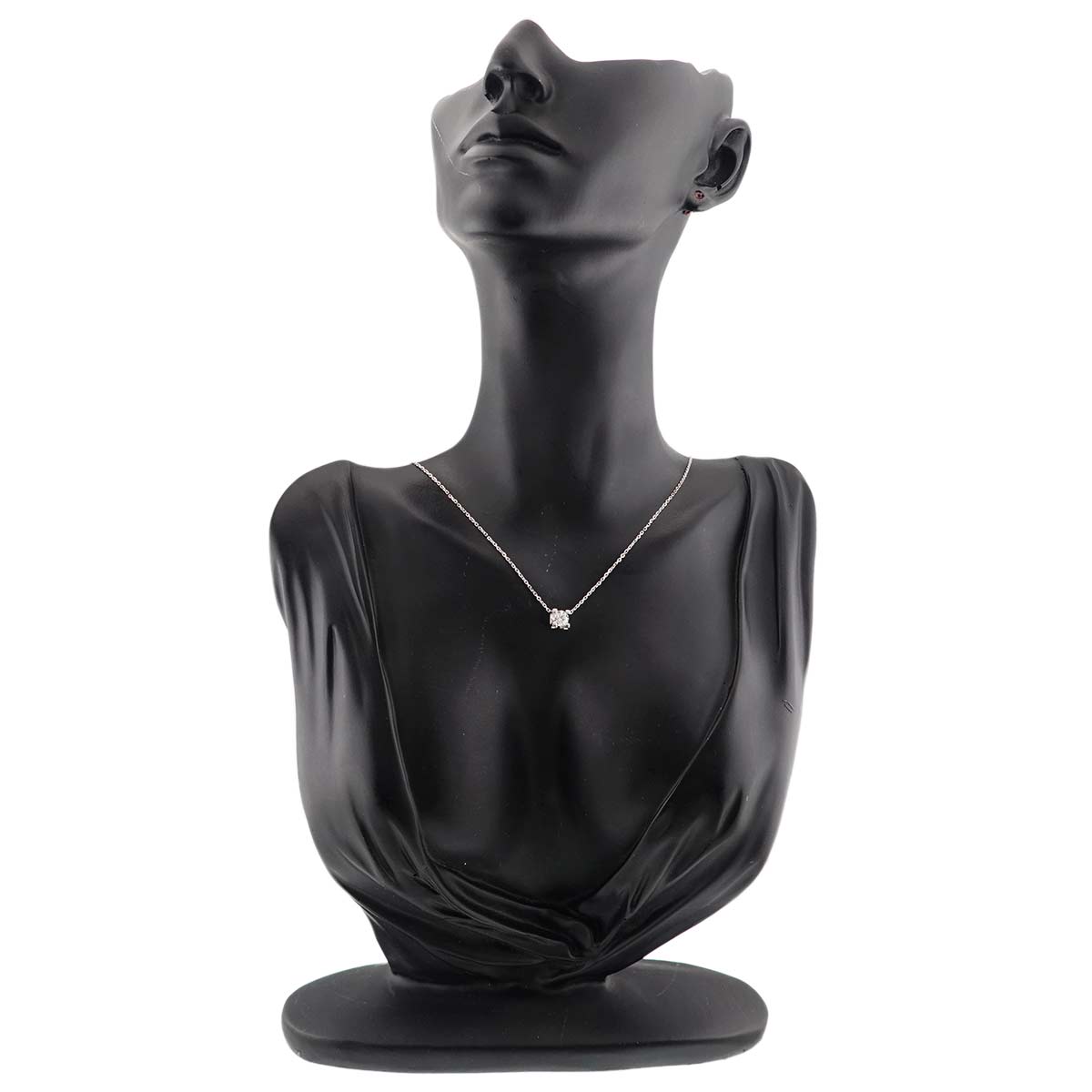 C De Diamond 0.50ct D/VVS1/3EX Necklace 18K WG 750