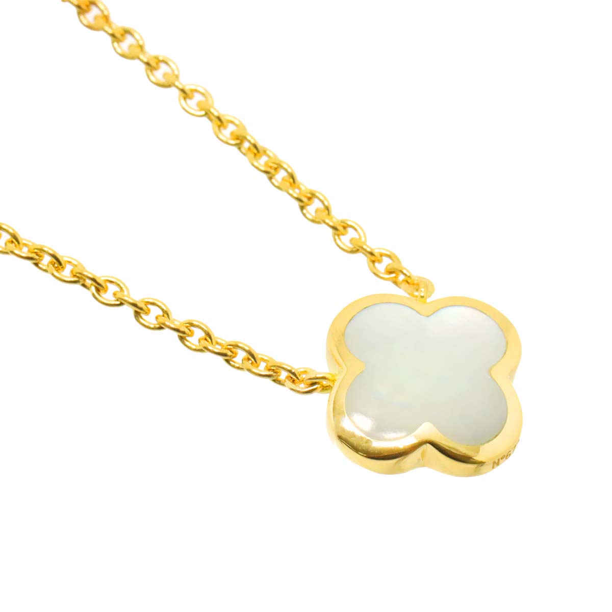 Pure Alhambra MOP Necklace 18K YG 750