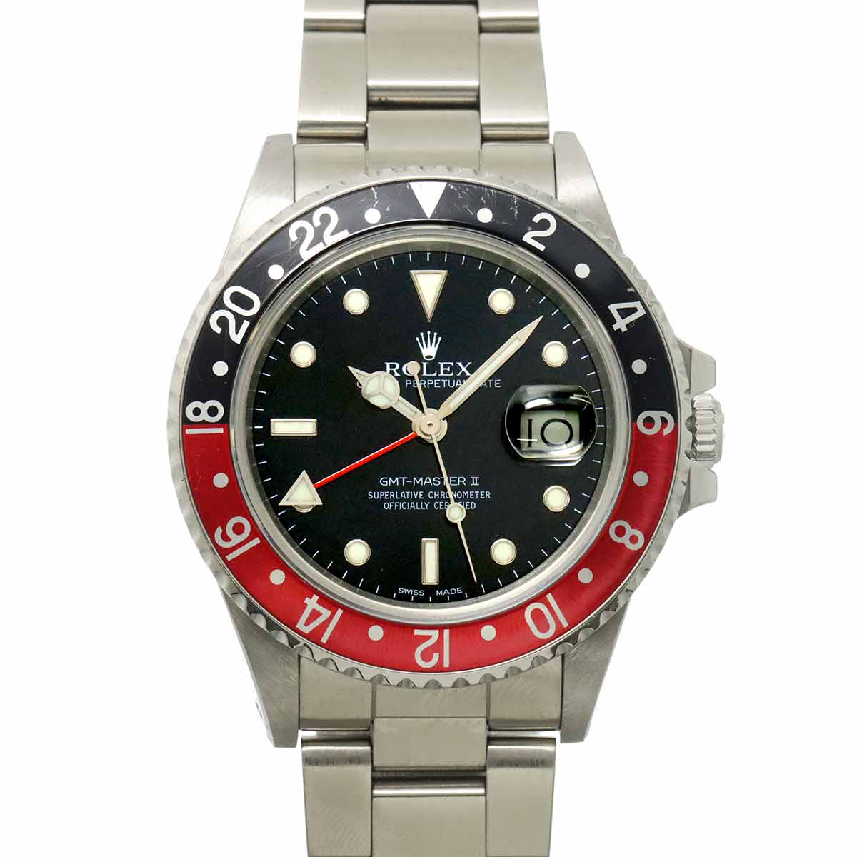 GMT Master II 16760 Serial 8 Date Black Dial Mens Watch