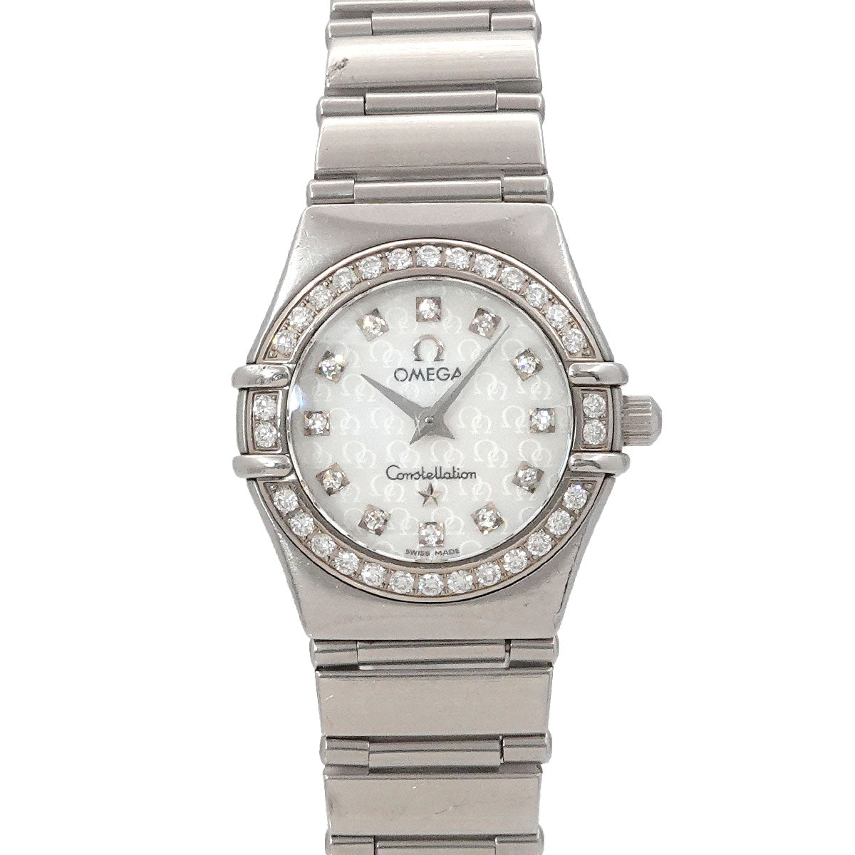 Constellation Mini 1460 75 Diamond Quartz White Shell Dial