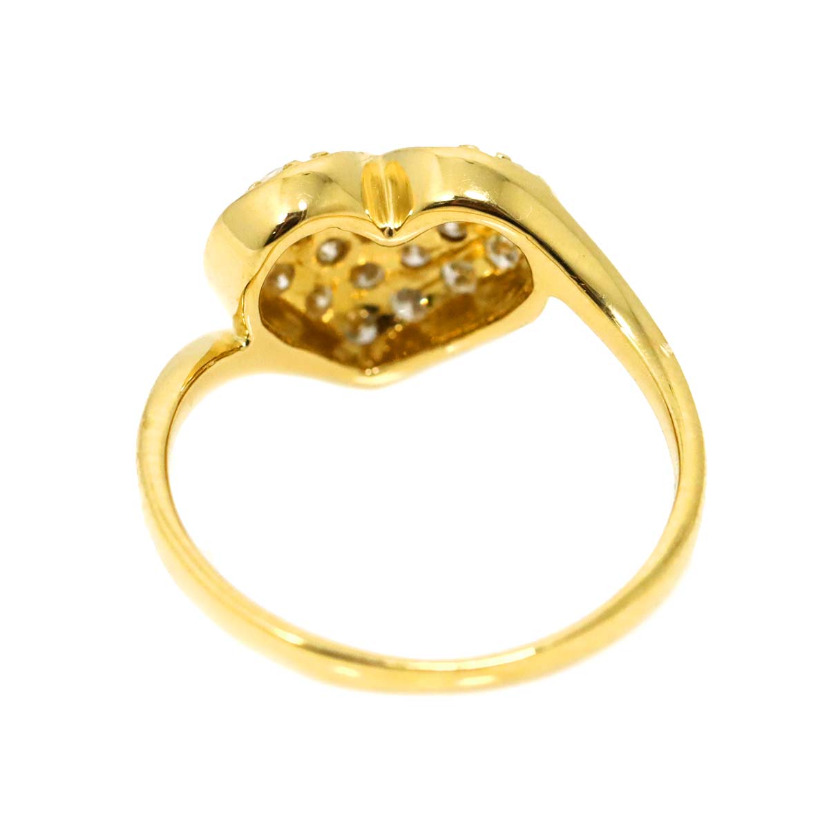 Diamond 0.35ct Ring 18K YG Yellow Gold 750 Sie2.5-2.75(US)