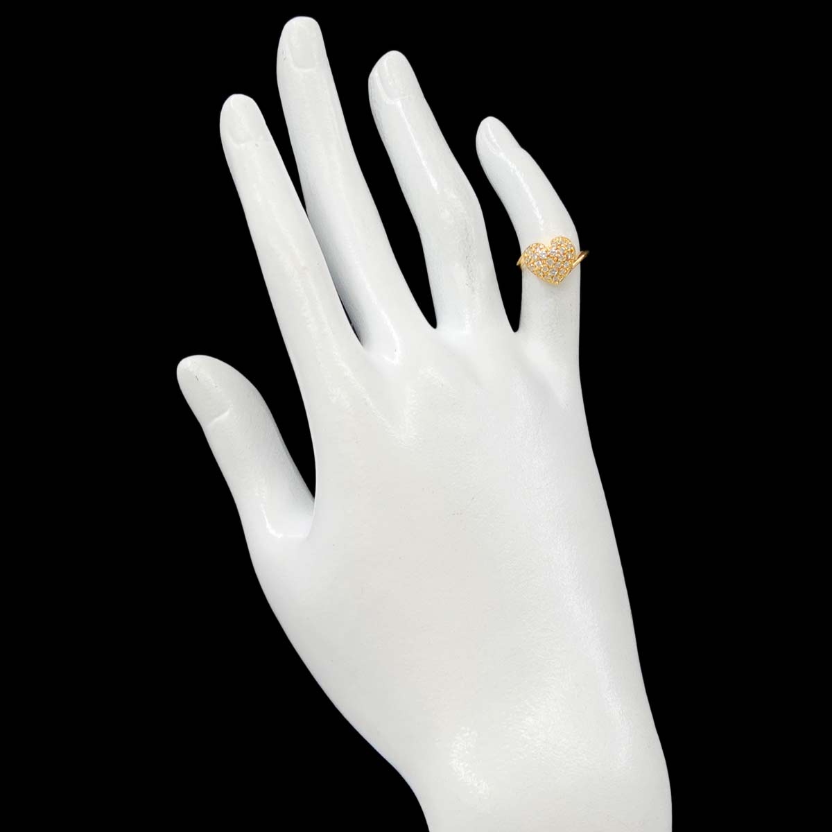 Diamond 0.35ct Ring 18K YG Yellow Gold 750 Sie2.5-2.75(US)