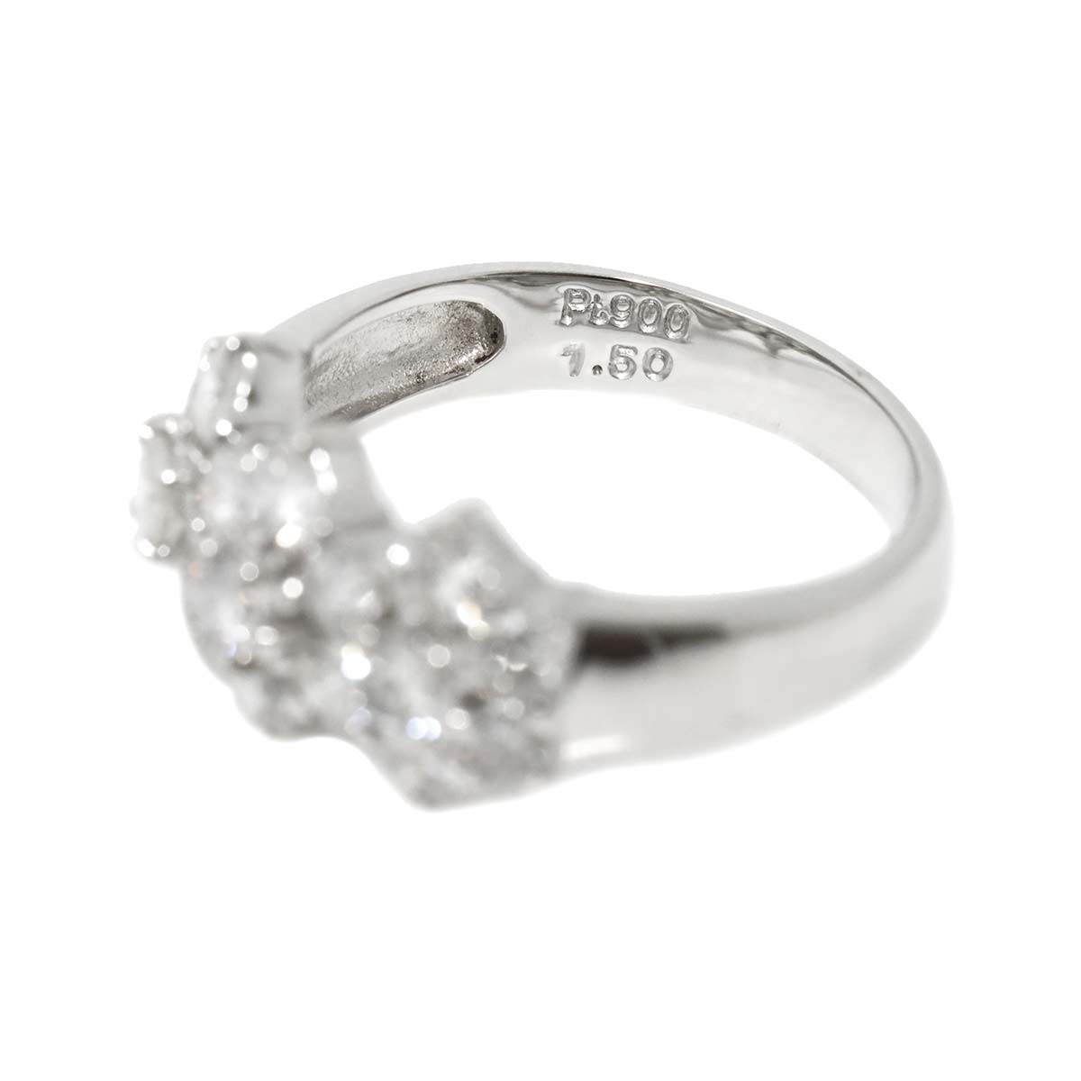 Diamond 1.50ct Ring Pt Platinum size6-6.25(US)
